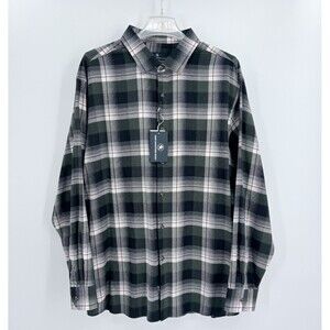 Hart Schaffner Marx Button Up Down Flannel Shirt Mens XXL Plaid Office Work Fall